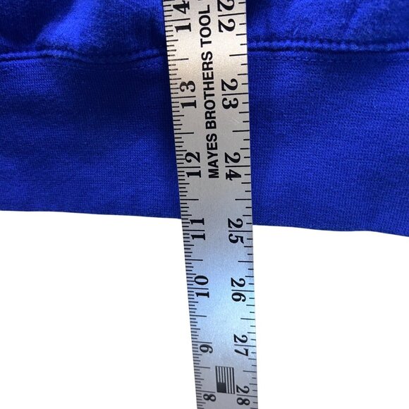 Streetwear Royal Blue Graphic Hoodie Featuring Panda Character & Money Design HE - Picture 11 of 12